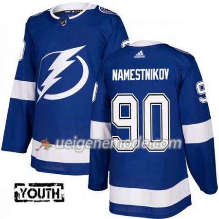 Kinder Eishockey Tampa Bay Lightning Trikot Vladislav Namestnikov 90 Adidas 2017-2018 Blau Authentic